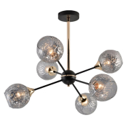 Люстра VALESO V XA1486B/6 BK+FGD