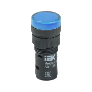 Лампа сигнальна IEK AD22DS, BLS10-ADDS-036-K07, AC/DC 36, LED матриця, d-22 мм, синій