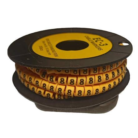 Маркировка кабельная Techno Systems МК1 1,5-2,5мм2 символ "8" 1000шт/ролл, TNSy5502426 - 1