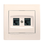 Розетка комп'ютерна 2-я Schneider Electric Anya, кремова