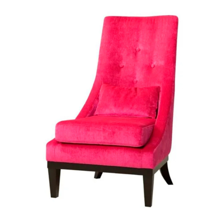 Кресло Sits Ginerva 65x85x103/43, ткань Elyot E0709 Pink, ножки dark brown - 4