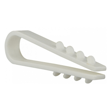 Дюбель-хомут АСКО-УКРЕМ круглый 6мм, белый (уп.100шт)
