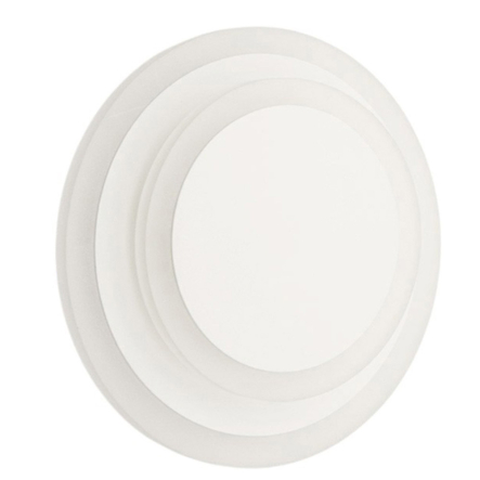 Светильник светодиодный Luminaria GEOMETRIA ROUND 12W R WHITE Ø18,5см 1020Lm, 3000+6000К, белый - 1