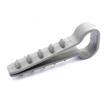 Дюбель-елочка, зажим, для плоского кабеля D6мм - 1