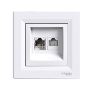 Розетка комп'ютерна +TF Schneider Electric ASFORA, біла, ЕРН4900121