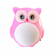 Ночник RIGHT HAUSEN Совенок розовый 0,5W