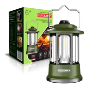 Ліхтарик портативний EUROLAMP 6W battery+Type-C зелений