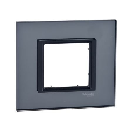 Рамка Schneider Electric Uniсa Class 1-я, черное стекло, MGU68.002.7C1 - 1