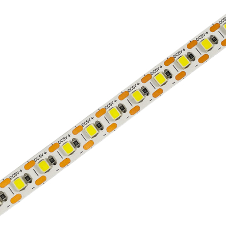 Светодиодная лента белая Biom ST-5-2835-120-CW-20, 5V, 8W, 120LED/m, 500Lm/m, негерметичная