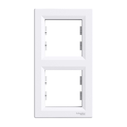Рамка 2-постовая, вертикальная, Schneider Electric ASFORA, белая, ЕРН5810221