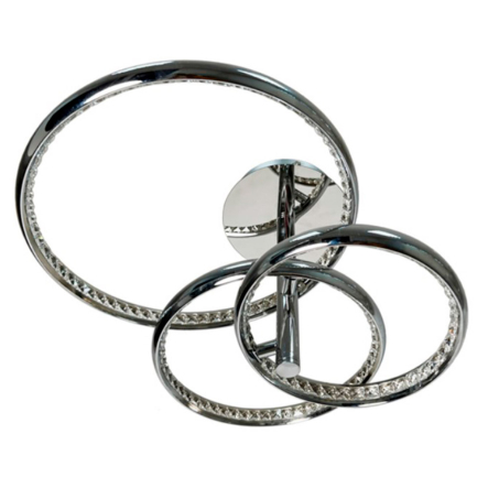 Люстра ARTTOK 4343/3P CH+CL 56W LED 2 light with remote control 540*430*300mm - 1