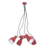 Люстра LUMINEX Bjorn 9200, 4xE27 60W, 28х72х88 см, бордовий