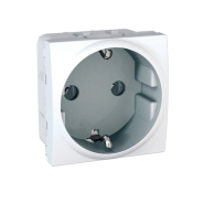 Розетка с заземлением, белая, Schneider Electric Uniсa, MGU3.036.18