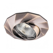 Світильник точковий Feron DL6021, MR-16, поворотний, античне золото, 5419