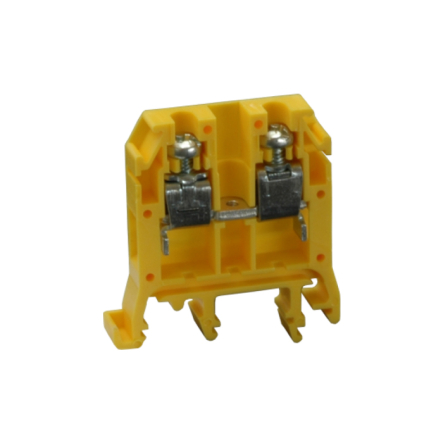 Клемна колодка однорядна SEZ RS 6/3 жовта - 1