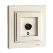 Розетка TV кінцева з екраном (8DB-12DB-18DB-20DB) Mono Electric, DESPINA, 102-170005-138