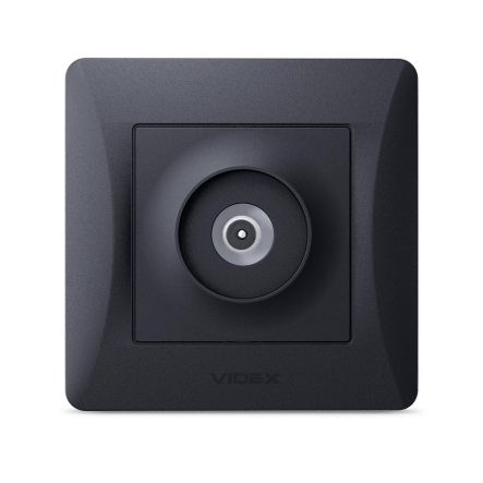 Розетка VIDEX BINERA TV одинарная, черный графит, VF-BNSK1TVME-BG - 3