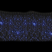 Гірлянда, внутрішня, DELUX, CURTAIN, 2x1, 5м, 456LED, синя/прозора