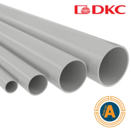 Труба электротехническая жесткая гладкая ПВХ d40/35,9, ДКС, 63940