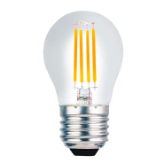 Лампа LED Filament VELMAX, 4 Вт, 4100K, E27, 220 В, G45