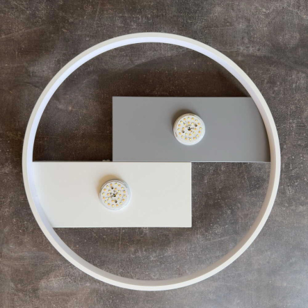 Светильник VIOLUX Smart PICASSO-R 80W, 3000K-6000K, 5200Lm, пульт, 500 мм, белый, 220625