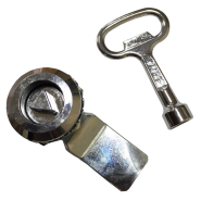 Замок ЗМ-20-22/45к с ключом, металлический (трёхгранный), TNSy5505520