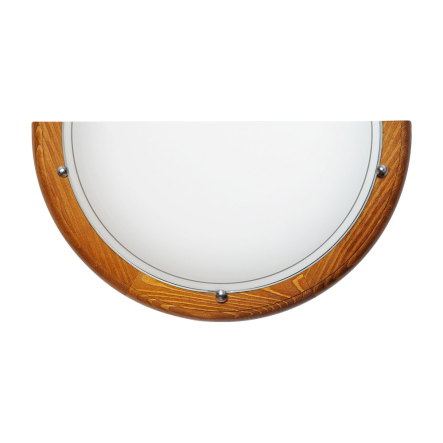 Світильник настінно-стельовий ДеКоРа, Каліпсо, 1/2, E27, 1х60W, дуб, 46419 - 1