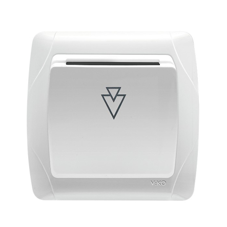 Выключатель карточный, стандарт без реле VIKO CARMEN, 90562051, крем - 1