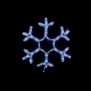 Гірлянда зовнішня DELUX, MOTIF, Snowflake, 40см, 12 flash, біла, IP44