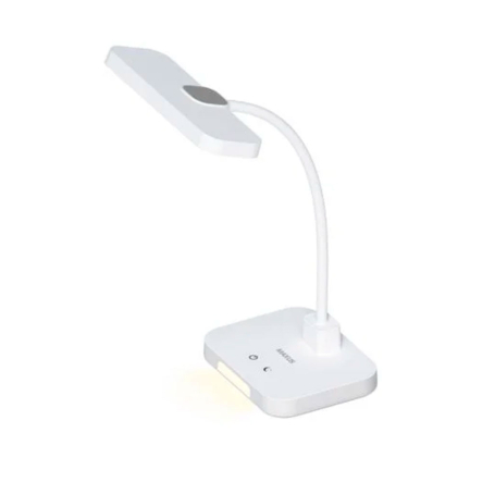 Настольная лампа аккумуляторная LED MAXUS 1-MDL-5W-WBS, Desk Lamp, 5W, 3CCT WH Battery Square, белая