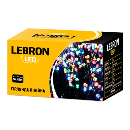 Гирлянда LED линейная LEBRON, 20м 200LED, мульти цвет, IP20, 15-18-14 - 1