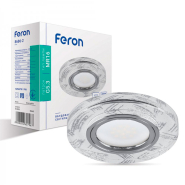 Светильник точечный Feron 8686-2, Mr-16, G5.3, серебро, белый, LED подсветка, 3W, 4411