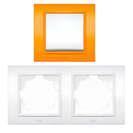 Рамка EL-BI Zena двойная, оранжевая, 500-011710-226 - 1