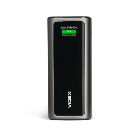 Повербанк (УМБ) 20000mAh VIDEX VPB-350, 130W PD100W + Display - 9