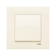 Вимикач 1 кл., VIKO KARRE, 90960101, крем