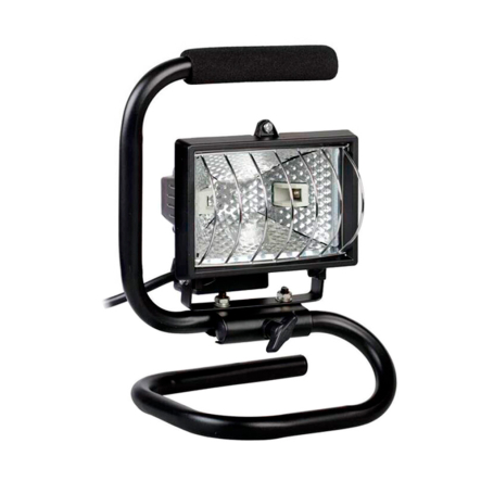 Прожектор переносний IEK ІО-150П, 150W, IP54, галогенний, чорний, LPI03-1-0150-K02 - 1
