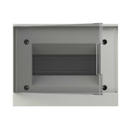 Щит распределительный ABB BASIC E, 1SZR004002A2203, 8 модулей накладной, IP41 (прозрачная дверца)