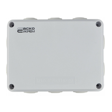 Коробка распределительная АСКО-УКРЕМ TY-RA, 150х110х70 мм., IP65, для улицы, A0150170019