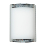 Світильник настінно-стельовий ДеКоРа, Гермес, Е27, 1х60W, 250х190 мм, хром, 46128