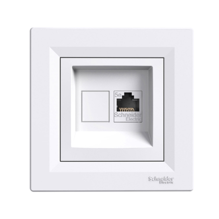 Розетка компьютерная Schneider Electric ASFORA, белая, ЕРН4300121 - 1