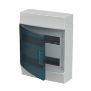 Щит розподільчий ABB MISTRAL, 1SPE007717F0521, 24 модуля накладний, IP41 (прозорі дверцята)