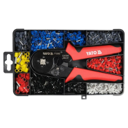 Клещи для зажима втулочных наконечников проводников YATO YT-23052 L= 175 мм, с наконечниками 0.25-10 мм²