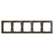 Рамка 5 поста Legrand Galea Life, 771205, темная бронза