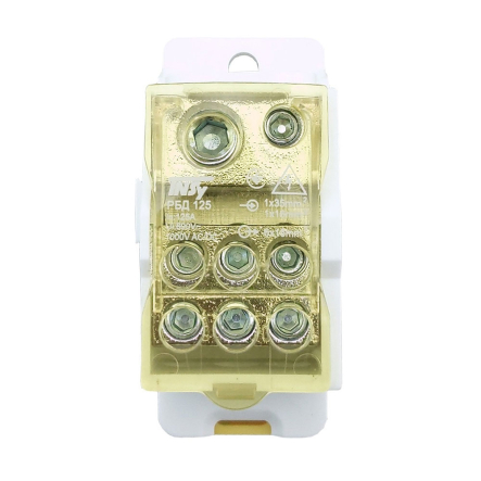 Распределительный блок TNSY РБД-125A желтый, TNSy5504701 - 1