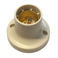 Патрон стельовий пластик Е27, білий, TNSy, 5000852