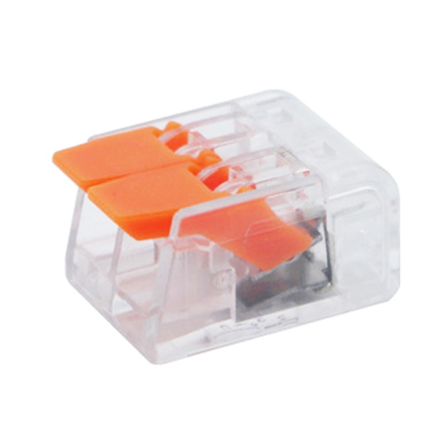 Клемник на 2 входи прозорий, ElectroHouse EH-CONN-01T - 1