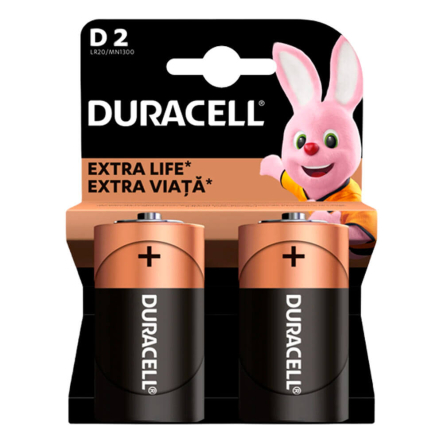 Батарейка Duracell Basic D/LR20 (2шт в упак.) Ціна за блістер за 2шт.!! 5014435 - 1
