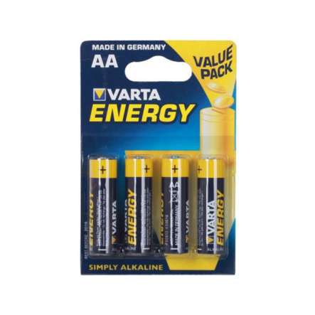 Батарейка VARTA Energy, 1,5 В, AA (LR06), alkaline (щелочная), цена за упаковку, продаем поштучно, 4106229414 - 1