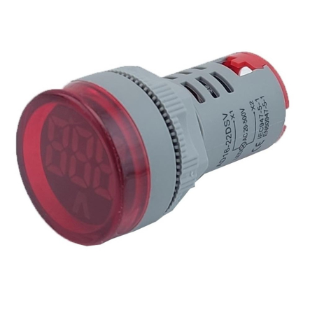 Вольтметр TNSy AD22V 60-500В АC красный, TNSy5503354