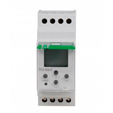 Реле з програмованою нічною перервою F&F PCZ-526, 2х16А - 1